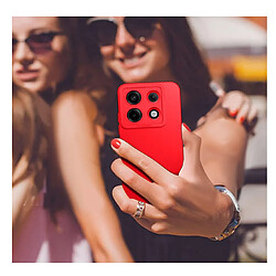 Avis Htdmobiles Coque pour Xiaomi Redmi Note 13 Pro 5G / Poco X6 5G - housse etui silicone gel fine + film ecran - ROUGE