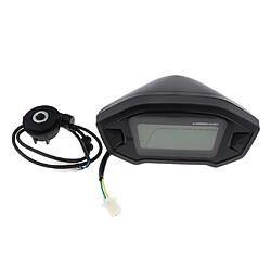 7 Jauge D'odomètre de Compteur de Vitesse de Moto LCD Rétro-éclairé