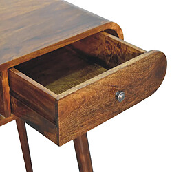 Avis Artisan Furniture Table console ouverte en bois massif noyer avec 1 tiroir, couloir