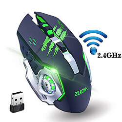 Universal Vente! Mouse sans fil de jeu silencieuse 2,4 GHz Souris sans fil rechargeable USB Souris optique de jeu rétroéclairée pour PC Ordinateurs portables pas cher