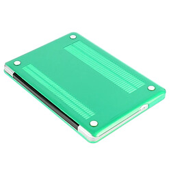 Wewoo Housse Étui vert pour Macbook Pro 15,4 pouces Chapeau-Prince 3 en 1 Crystal Hard Shell de protection en plastique avec clavier de et prise de poussière de port pas cher