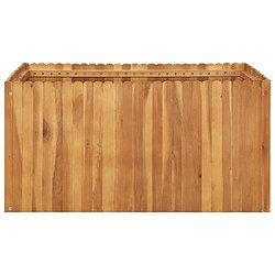 Maison Chic Jardinière,Lit surélevé de jardin - Bac à fleurs - pot de fleur 100x100x50 cm Bois massif d'acacia -GKD61559