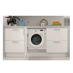 Lave-linge séchant intégrable 8/6kg 1400 tours/min tout intégrable - BIWDIL861485EU - INDESIT pas cher