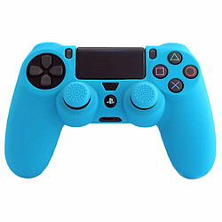 Blade PlayStation 4 - Peau de contrôleur de silicone comprenant les poignées de pouce - bleu