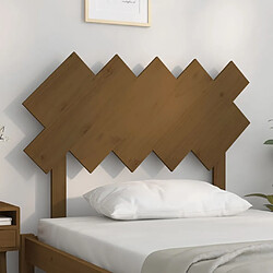 Avis Maison Chic Tête de lit scandinave,Meuble de chambre Marron miel 104x3x80,5 cm Bois massif de pin -MN27847