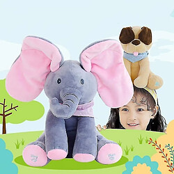 Universal Elephant Electric Plush Toy - Oreilles Move Music Baby AnimalGrey