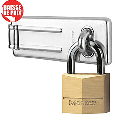 Pack moraillon 703eurd + Cadenas MASTER LOCK laiton 40mm