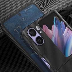 Coque pour Oppo Find N2 Flip Bi-matière Rigide Effet Carbone Imak Ruiyi Noir pas cher