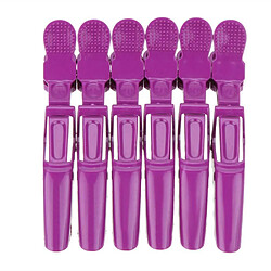 Acheter Justgreenbox 6 pièces clips de sectionnement pinces Salon de coiffure poignée de cheveux Crocodile bricolage accessoires épingles à cheveux en plastique - 32894450405