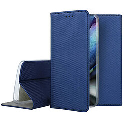 Htdmobiles Housse pour Samsung Galaxy S24 Ultra 5G - etui coque pochette portefeuille + film ecran - BLEU MAGNET