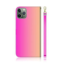 Avis Wewoo Coque Etui à rabat en surface miroir avec pour iPhone 11 Pro fentes cartes et porte-cartes ainsi que portefeuille et lanière dégradé de couleur