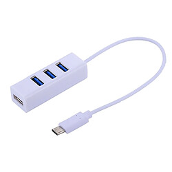 Wewoo Port USB-C / Type-C mâle vers 4 ports USB Adaptateur HUB femelle