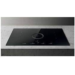 Table de cuisson aspirante induction 83cm 4 feux 7400w, noir - PRF0183878 - ELICA pas cher