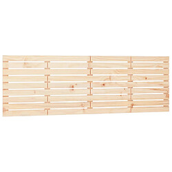 vidaXL Tête de lit murale 186x3x63 cm Bois massif de pin