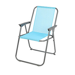 Sunnydays Chaise de camping pliable - Bleu turquoise