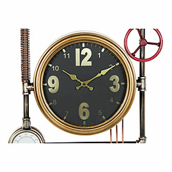 Horloge Murale DKD Home Decor Vannes Verre Doré Fer (50,5 x 12 x 73 cm)