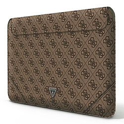 Guess Maroquinerie Guess 4G Uptown Triangle Logo Sleeve - Étui pour ordinateur portable 16" (Marron)