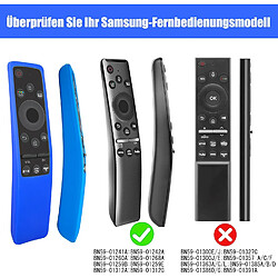 SANAG Lot De 2 Coques De Protection En Silicone Pour Telecommande Samsung Smart Tv Bn59 Series Antichocs Et Antiderapants(Bleu+ Rose)