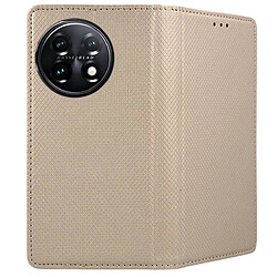 Avis Htdmobiles Housse pour OnePlus 11 5G - etui coque pochette portefeuille + verre trempe - OR MAGNET