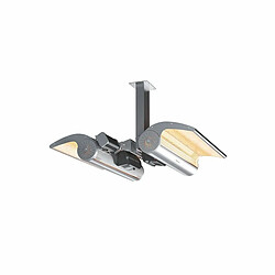 Sined Stufa Infrarossi Soffitto Plafonnier Reflechissant Double De 4000w Gris