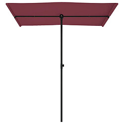 Helloshop26 Parasol d'extérieur - Bordeaux - 180 x 130 cm