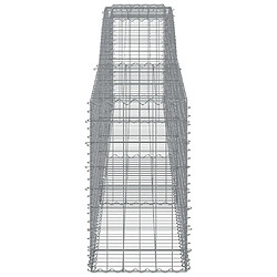 Avis vidaXL Panier de gabions arqué 400x50x80/100 cm Fer galvanisé