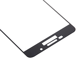 Wewoo Verre trempé noir pour Samsung Galaxy A7 2016 / A710 0.26mm 9H Surface Dureté Antidéflagrant Sérigraphie Plein écran Film pas cher