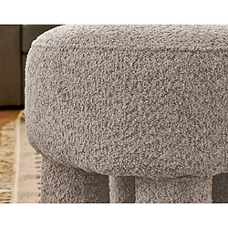 Acheter Lisa Design Minna - pouf - en tissu bouclette