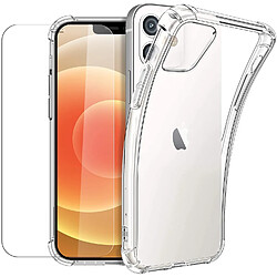 Coque Silicone Transparente Angles Renforces + Verre Trempe Pour iPhone 13 Little Boutik®