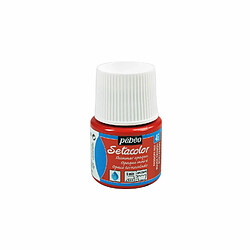 Pebeo Peinture textile Setacolor opaque effet métallique - Rouge passion - 45 ml