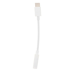 Adaptateur de câble audio de type c à 3,5 mm aux prise casque pour samsung blanc