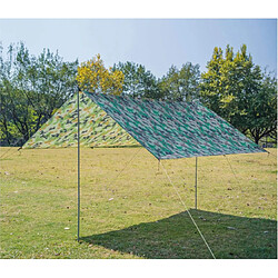 Universal Camouflage extérieur Canopy multifonctionnel imperméable protection solaire Auvent de plage Tente Canopy de plage Sols couverts d'humidité(Vert)