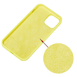 Coque en silicone couleur unie jaune pour votre Apple iPhone 13 Pro Max 6.7 pouces