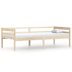 vidaXL Cadre de lit sans matelas bois de pin massif 90x200 cm