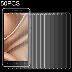 Wewoo Protection 50 PCS pour film de verre trempé non plein écran Oukitel C10 Pro 2.5D