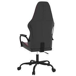 Acheter vidaXL Chaise de jeu de massage Noir et rouge bordeaux Similicuir