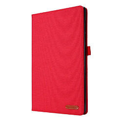 Etui en PU avec support et porte-cartes, rouge pour votre Realme Pad 10.4 pouces