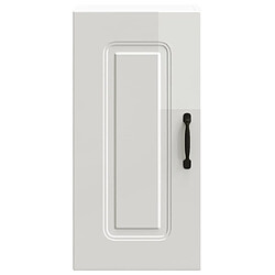 Avis vidaXL Armoire murale de cuisine Kalmar blanc brillant bois ingénierie