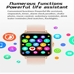 Avis Montre Intelligente D'Appel Compatible Bluetooth Assistant Vocal Surveillance De La De La Pression Artérielle Smartwatch Noir