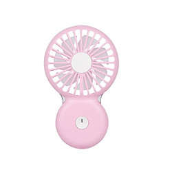 Veilleuse Créative Mini Ventilateur Ventilateur Portatif Extérieur Portatif USB Rechargeable Petit Ventilateur Portatif Personnel-Rose