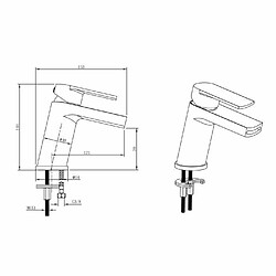 Acheter Mitigeur pour vasque et lavabo - Mécanique - Noir mat - OCEANIC