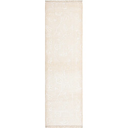 Vidal Tapis de couloir en laine 300x89 beige Darya