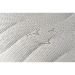 Ensemble Relaxation Matelas + Sommiers Electriques Decor Cerisier 2x80x200 - Mousse - 14 Cm - Ferme - Talca pas cher