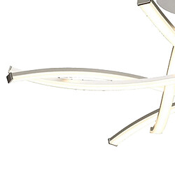 Acheter Inspired Aire Semi Flush, LED 42W, 3000K, 3700lm, Argent/Acrylique dépoli/Chrome poli, 3 ans de garantie