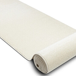 RUGSX Tapis de couloir KARMEL plaine, une couleur blanc 70 cm 70x150 cm