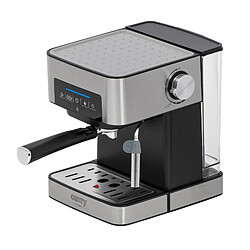 Acheter Machine à Espresso Automatique15 Bars,1,6 L, Buse Vapeur à Lait, Chauffe -Tasses, 1000, Noir/Argent, Camry, CR 4410