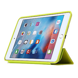 Wewoo Smart Cover vert pour iPad mini 4 Étui en cuir de couleur unie à rabat horizontal avec support et fonction de veille / réveil pas cher