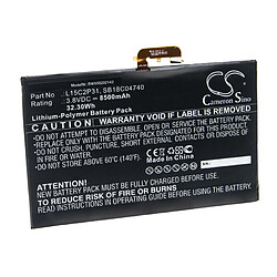 vhbw Batterie compatible avec Lenovo Yoga Book YB1 Serie, YB1-X90F, YB1-X90F (ZA0V), YB1-X90F (ZA0V0008) laptop (8500mAh, 3,8V, Li-polymère)