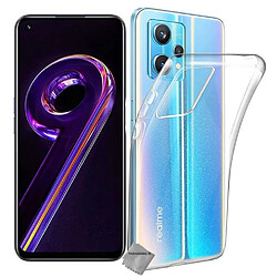 Htdmobiles Coque pour Realme 9 Pro+ Plus 5G / Realme 9 4G - housse etui silicone gel fine + verre trempe - TRANSPARENT TPU