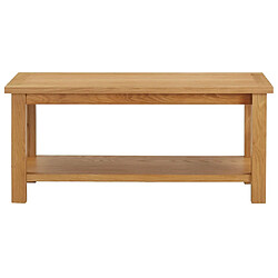 vidaXL Table basse 90x45x40 cm Bois de chêne massif